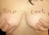 write any text on my BOOBs