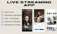 develop live streaming app video music streaming app video calling and chat app