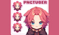 design pngtuber 2d vtuber model live2d vtuber character anime png tuber twitch