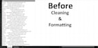 clean, format, remove duplicates and organize excel data