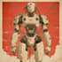 custom futuristic mecha robot character illustration art