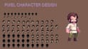 do pixel art sprite sheet game asset, rpg  game pixel sprite  art, indie  game