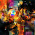 draw a digital abstract art illustration