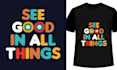 design eye catching simple wave t shirt