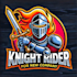 do make knight rider mascot logo design with unlimited review