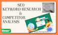 do advanced SEO keyword research and competitor analysis
