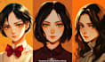 create characters in cartoon or anime style