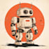 custom futuristic mecha robot character illustration art