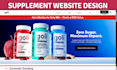design private label supplement shopify store supplement nutraceutical website