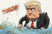 create a political or satirical cartoon