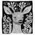 do animal and botanical linocut doodle illustration