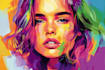make an unique wpap pop art style