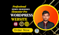 design , redesign, clean , wordpress website using elementor pro