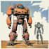 do custom digital 2d anime mecha art illustration
