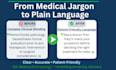 write patient education articles and healthcare content