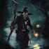 draw a best dark fantasy horror character art