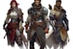 create fantasy character design and d and d, illustration