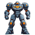 custom futuristic mecha robot character illustration art