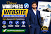 build wordpress website development, business website or wordpress blog website