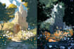 create fantasy landscape concept art