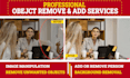 expertly remove or add objects, people, and replace backgrounds in photos