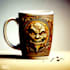 make a coffee mug design custom typography for you
