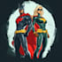make drawing of super hero character
