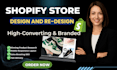 design or redesign a branded shopify dropshipping store