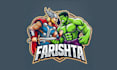 create superhero mascot character and superhero mascot logo