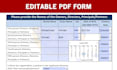 create editable fillable and interactive PDF form