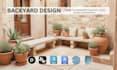 do expert landscape, backyard, garden design, and site plan