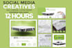 create social media posts, ads creative, facebook,  instagram ads, banner design