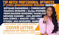 write IT, tech, software engineer, full stack developer, cybersecurity resume