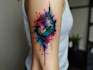 create a watercolor tattoo design