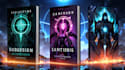 create professional fantasy book cover and sci fi book cover