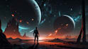 create sci fi illustrations