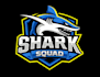 do custom shark baseball mascot logo