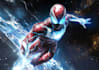 draw a professional superhero cartoon character