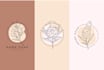 design unique feminine botanical hand drawn logo