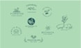 design unique feminine botanical hand drawn logo