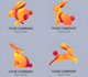 do modern rabbit logo design