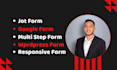 build jotform, elementor form and any kind of wordpress forms