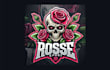 make modern rose with skull mascot logo within two days