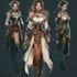 create dnd fantasy scifi illustrations of characters