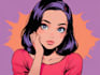 draw comic pop art style illustration