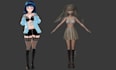 make custom 3d vrchat avatar, vrc avatar, vtuber model