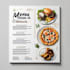 do modern restaurant menu, food menu and menu board design