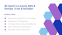 build and deploy laravel and next js web app