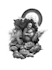 create detailed black and white custom tattoo designs