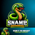 do crate snake mascot logo design with company